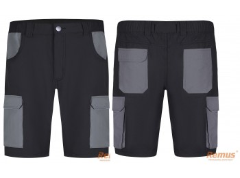 6 SZORTY BLACK  elastyczne krótkie spodenki ze stretchem