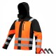 SOFTSHELL CLASSIC Z KAPTUREM  WODOODPORNY WIATROSZCZELNY ODBLASKOWY - ORANGE 
