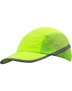 CZAPKA ODBLASKOWA POMARAŃCZOWA - Z ODDYCHAJĄCEGO MATRIAŁU